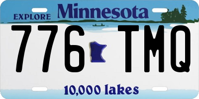 MN license plate 776TMQ