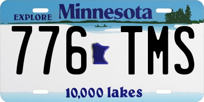 MN license plate 776TMS