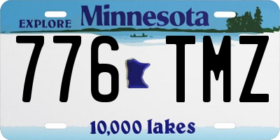 MN license plate 776TMZ