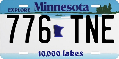 MN license plate 776TNE