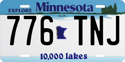 MN license plate 776TNJ