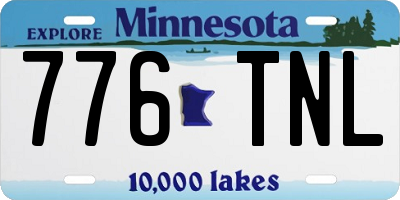 MN license plate 776TNL