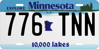 MN license plate 776TNN