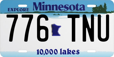MN license plate 776TNU