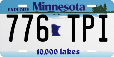 MN license plate 776TPI