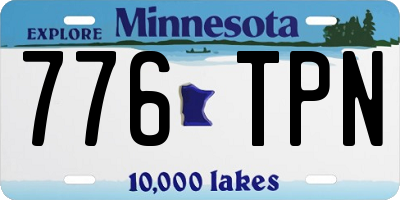 MN license plate 776TPN