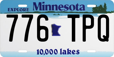 MN license plate 776TPQ