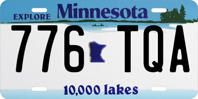 MN license plate 776TQA