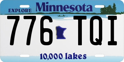 MN license plate 776TQI