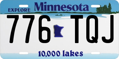 MN license plate 776TQJ