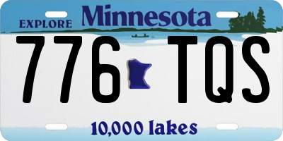 MN license plate 776TQS