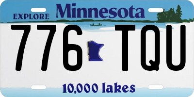 MN license plate 776TQU