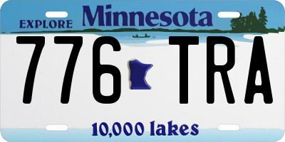 MN license plate 776TRA
