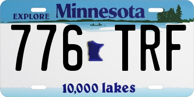 MN license plate 776TRF