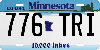 MN license plate 776TRI