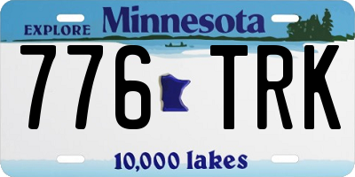 MN license plate 776TRK