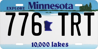 MN license plate 776TRT