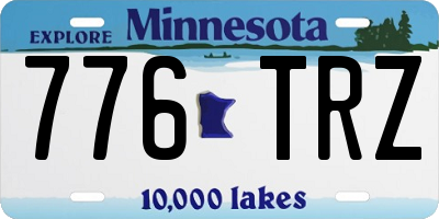 MN license plate 776TRZ