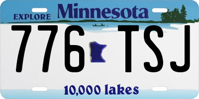MN license plate 776TSJ