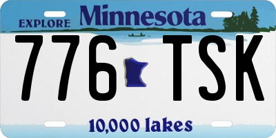 MN license plate 776TSK
