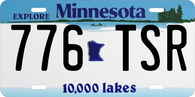 MN license plate 776TSR