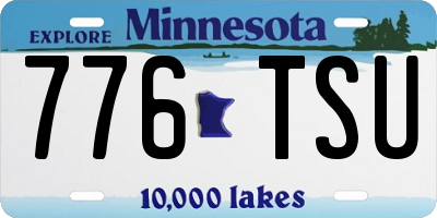 MN license plate 776TSU