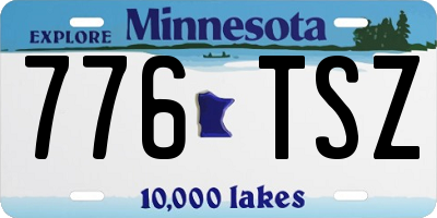 MN license plate 776TSZ