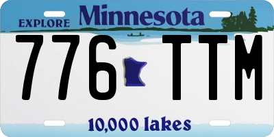 MN license plate 776TTM