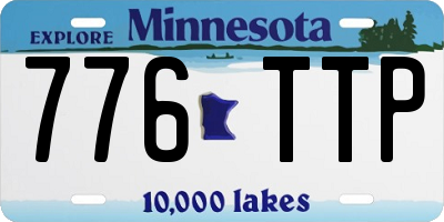 MN license plate 776TTP