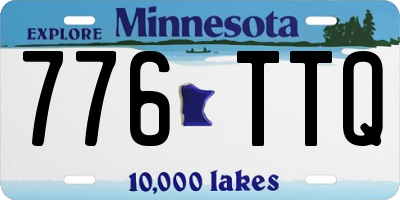 MN license plate 776TTQ