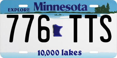 MN license plate 776TTS