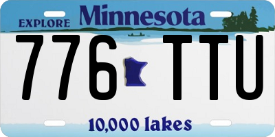 MN license plate 776TTU