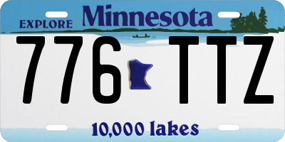 MN license plate 776TTZ