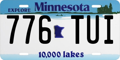 MN license plate 776TUI
