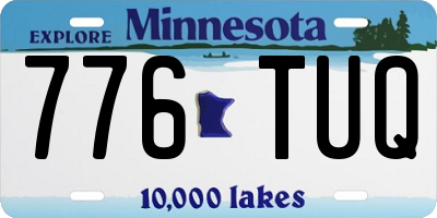MN license plate 776TUQ