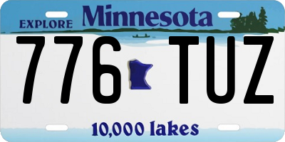 MN license plate 776TUZ