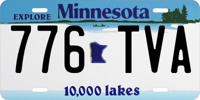 MN license plate 776TVA