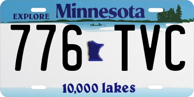 MN license plate 776TVC