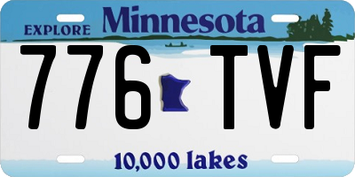 MN license plate 776TVF
