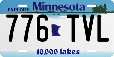 MN license plate 776TVL