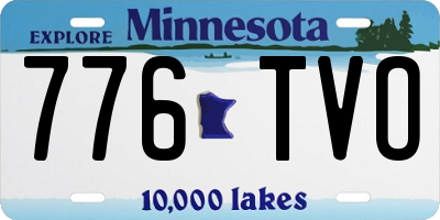 MN license plate 776TVO