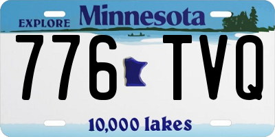 MN license plate 776TVQ