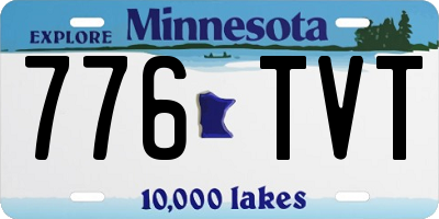 MN license plate 776TVT