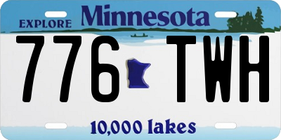 MN license plate 776TWH