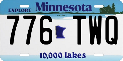 MN license plate 776TWQ
