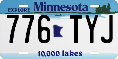 MN license plate 776TYJ