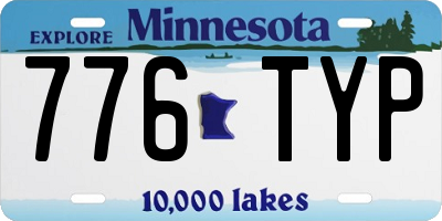 MN license plate 776TYP