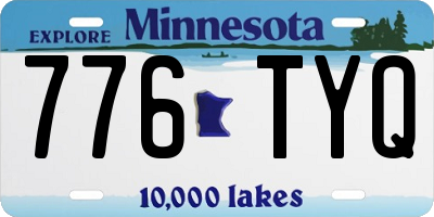 MN license plate 776TYQ