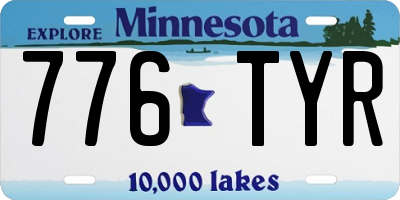 MN license plate 776TYR