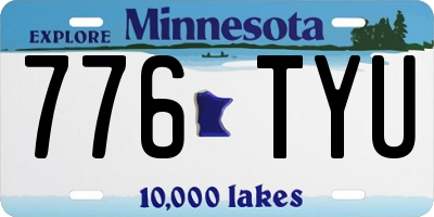 MN license plate 776TYU